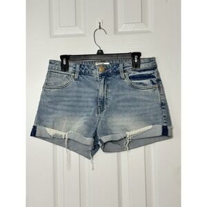 Kut From The Kloth Jane High Rise Shorts Womens Sz 4 Light Wash Denim Cuffed